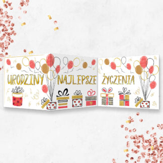 Karnet B6 składany PREZENTY