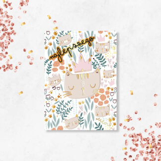 Karnet B6 KOTY PATTERN