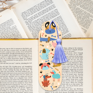 Zakładka z chwostem KOLOROWE PSY