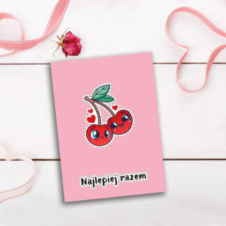 Karnet B6 Walentynki WISIENKI