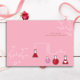 Karnet B6 Walentynki CHEMIA