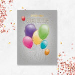 Karnet A5 GRATULUJĘ PĘK BALONÓW