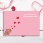 Karnet B6 Walentynki KAPIBARA