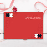 Karnet B6 Walentynki PUZZLE