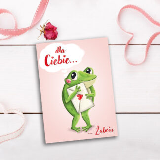 Karnet B6 Walentynki ŻABCIA