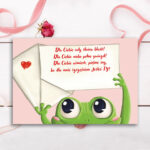 Karnet B6 Walentynki ŻABCIA