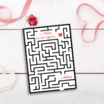 Karnet B6 Walentynki LABIRYNT