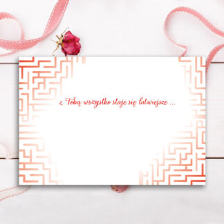 Karnet B6 Walentynki LABIRYNT