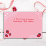 Karnet B6 Walentynki DŻEM Z TOSTEM