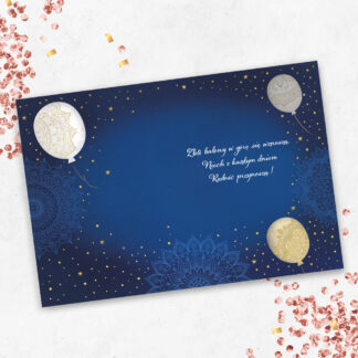 Karnet A5 ZŁOTE BALONY