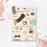 Karnet A5 BEŻOWE KOTY