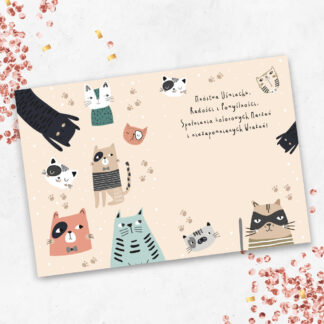 Karnet A5 BEŻOWE KOTY