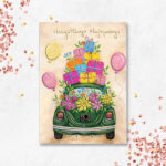 Karnet A5 ZIELONE AUTO