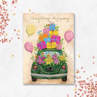 Karnet A5 ZIELONE AUTO