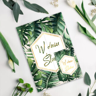 Karnet A5 HS ŚLUB MONSTERA