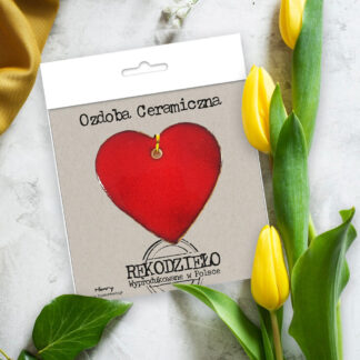 OZDOBA CERAMICZNA SERCE
