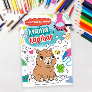 Kolorowanka A4 KOLORUJ ZE MNĄ - KRAINA KAPIBAR