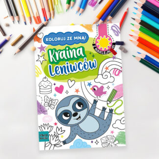 Kolorowanka A4 KOLORUJ ZE MNĄ - KRAINA LENIWCÓW