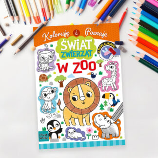 Kolorowanka A4 ŚWIAT ZWIERZĄT - W ZOO