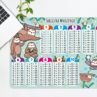 Podkładka na biurko multi B3 Tabliczka mnożenia LENIWCE